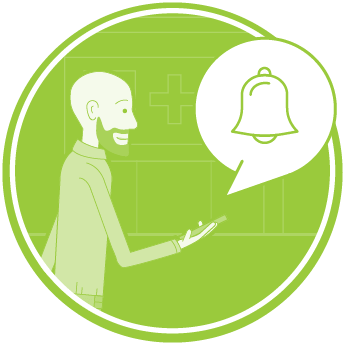 illustrated voice notifications on phone