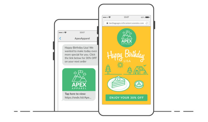 SMS Landing Page