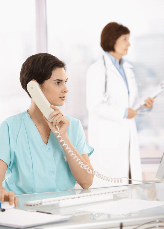 Challenges faced by the Rockingham Peel Group Nurse using the phone while working on a computer