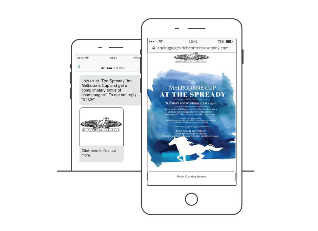 spread eagle landing page
