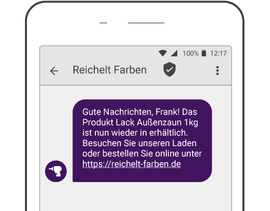 Beispiel SMS