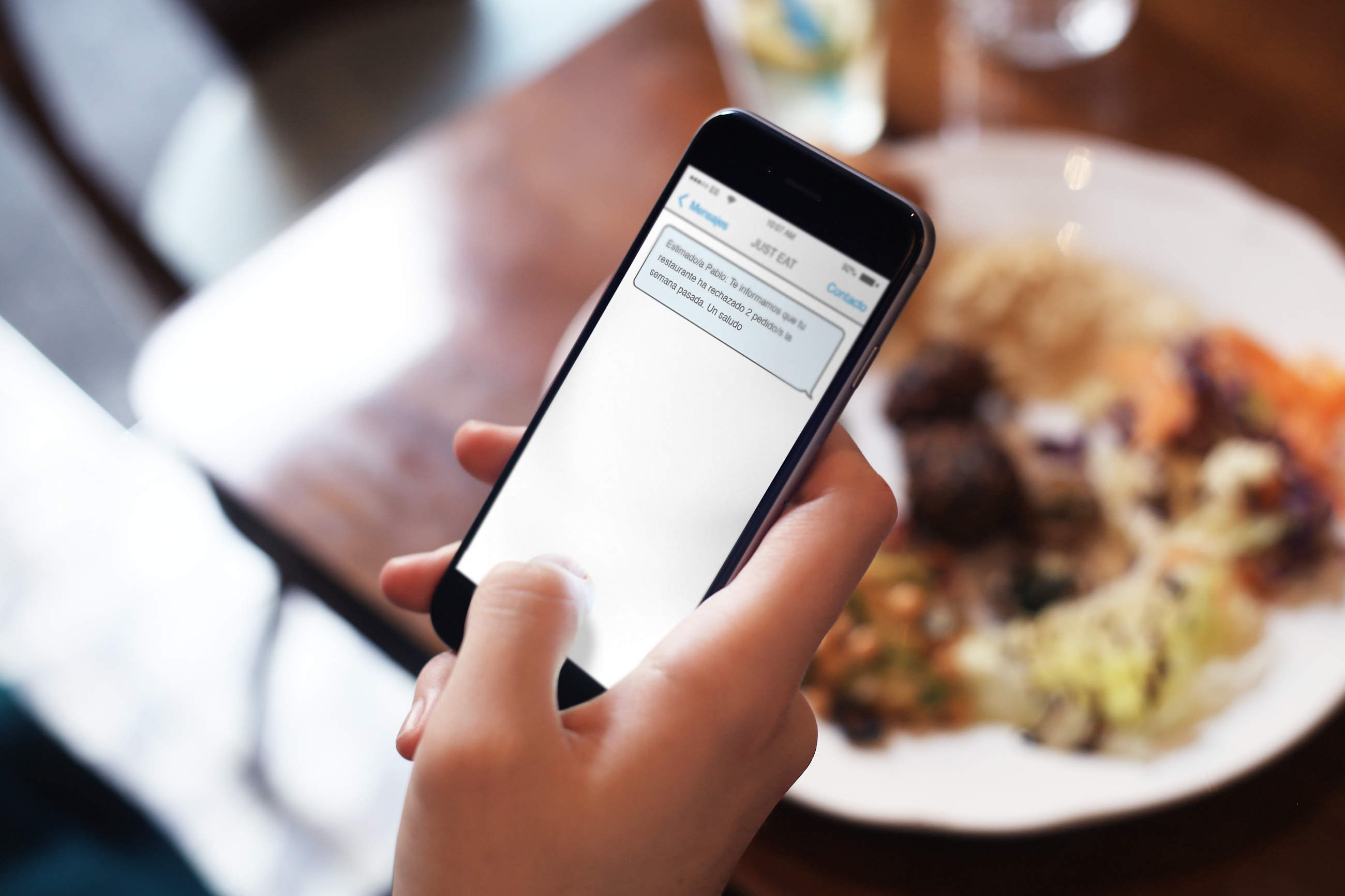 Just Eat servicio sms