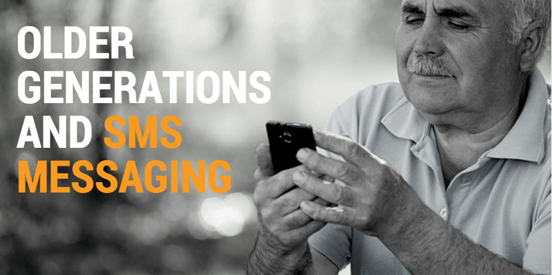 sms messaging for older generation