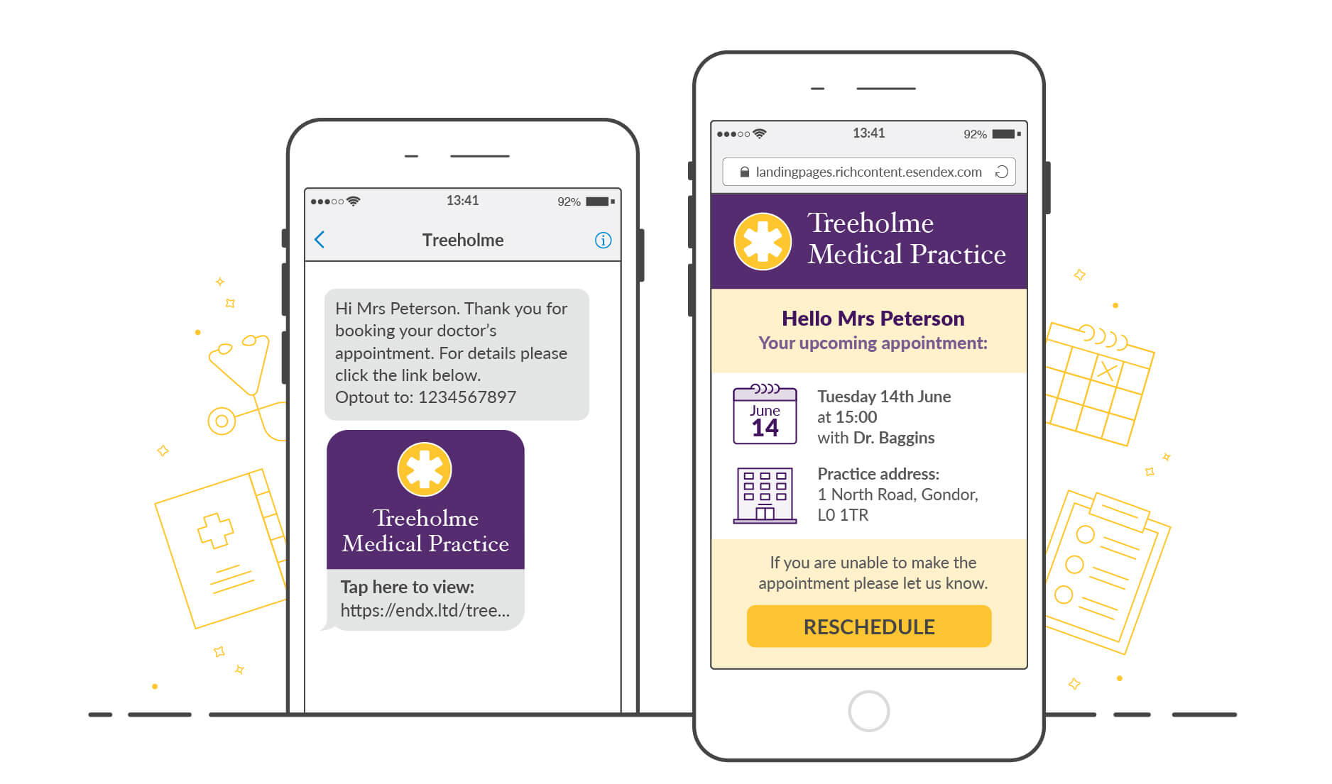 SMS Landing Page