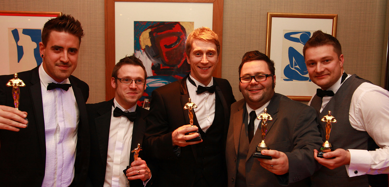 Some of our team with their awards