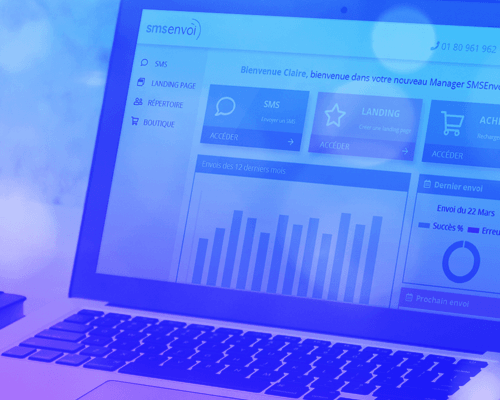 Image de la nouvelle plateforme de SMSEnvoi