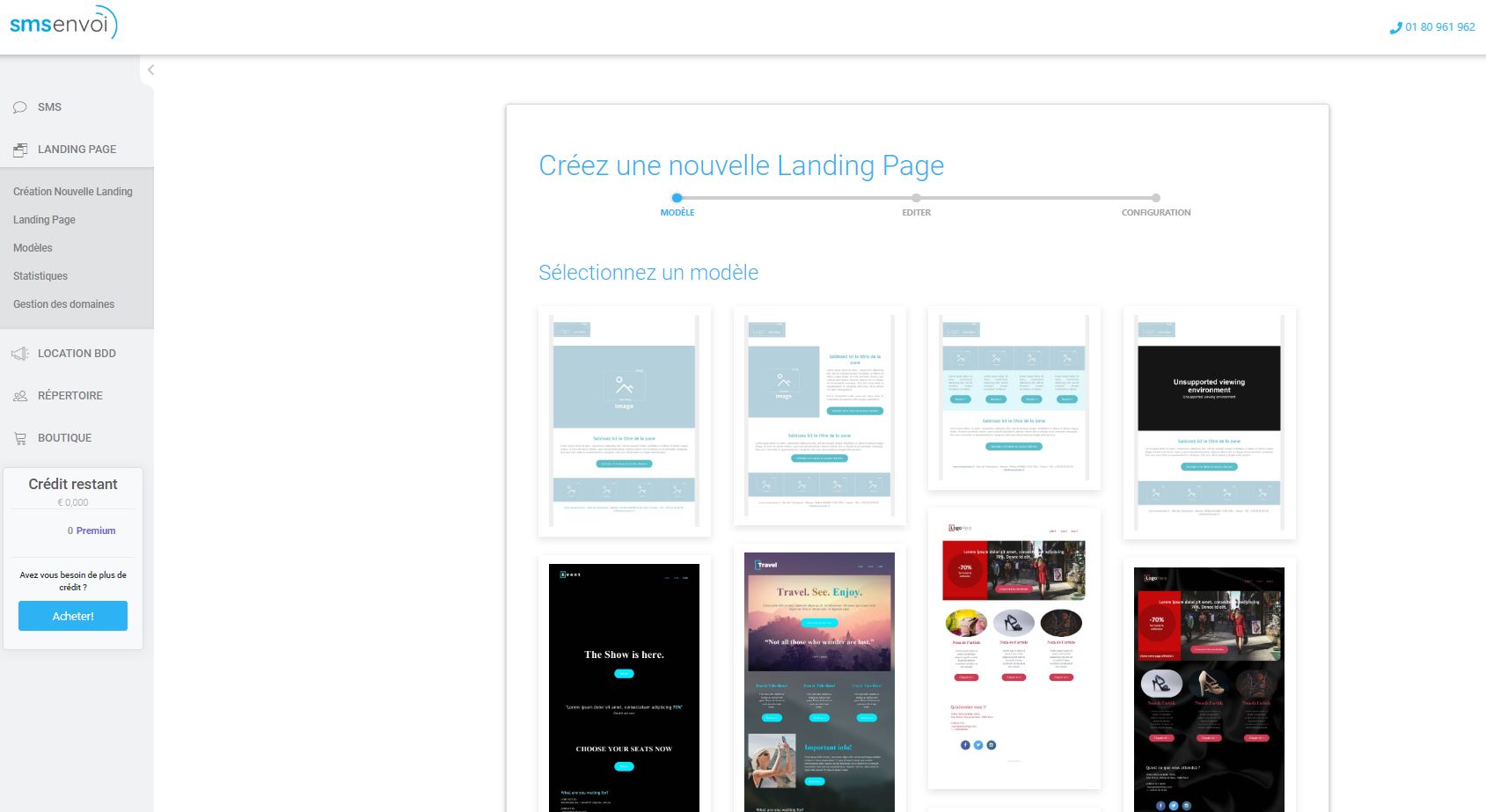 Création d'une landing page