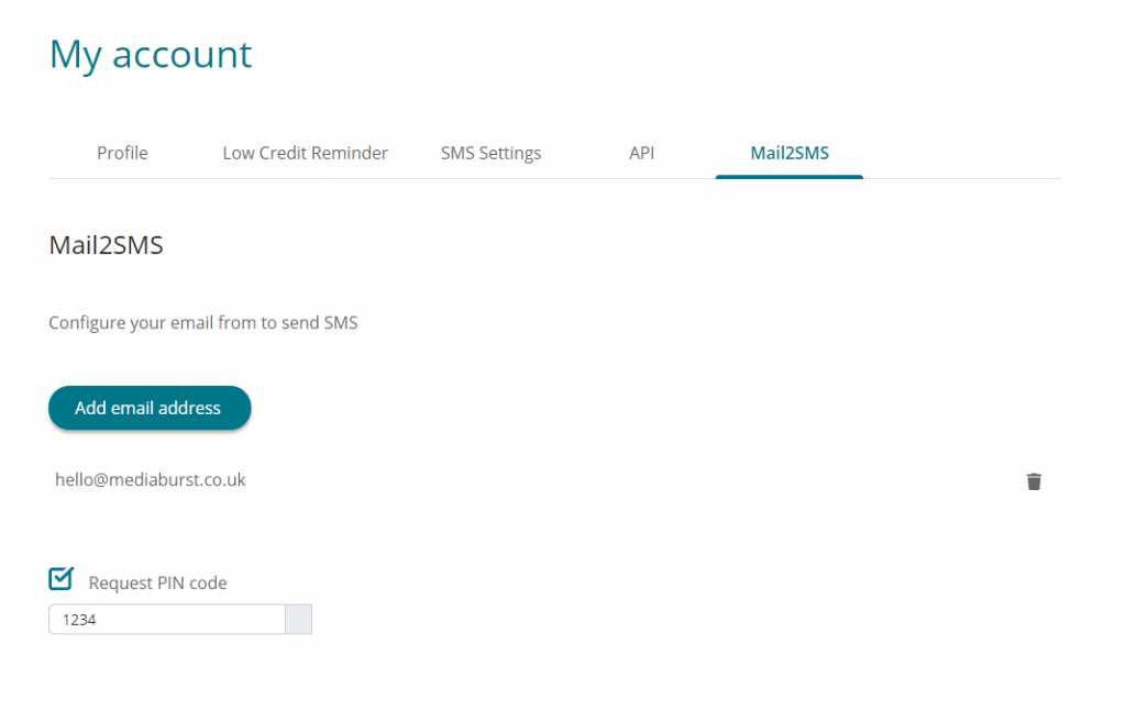 configuration-PIN-email-to-SMS