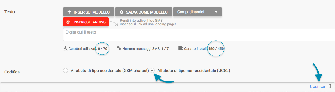 SMS con alfabeti non occidentali - codifica UCS2 SMS con alfabeti non occidentali - codifica UCS2